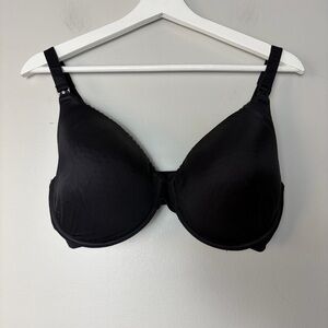 Motherhood Intimates Black Underwire Nursing Bra 36DDD